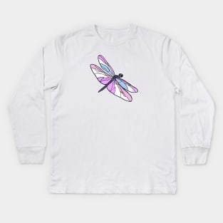 Bigender Dragonfly Kids Long Sleeve T-Shirt